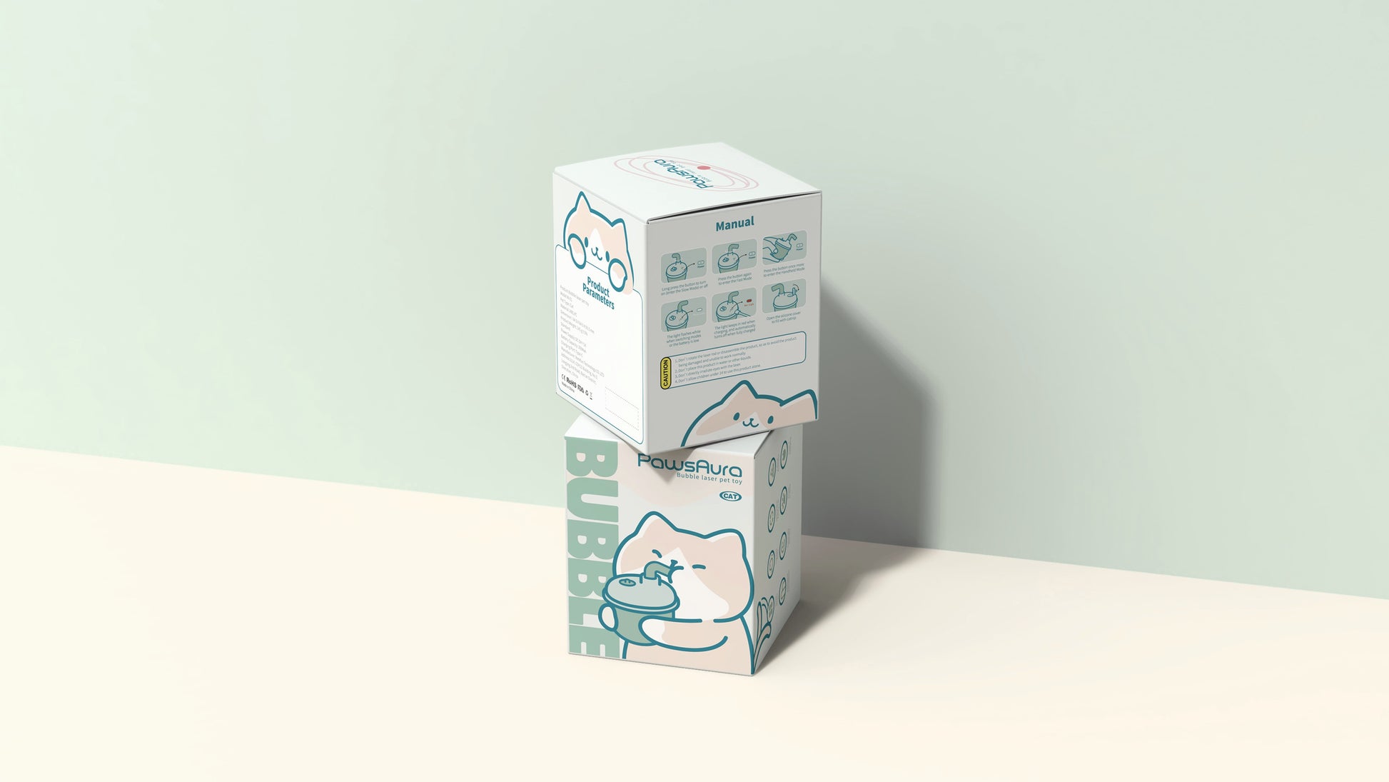 PawsAura Bubble Laser Cat Toy - Kimbowny Petstore