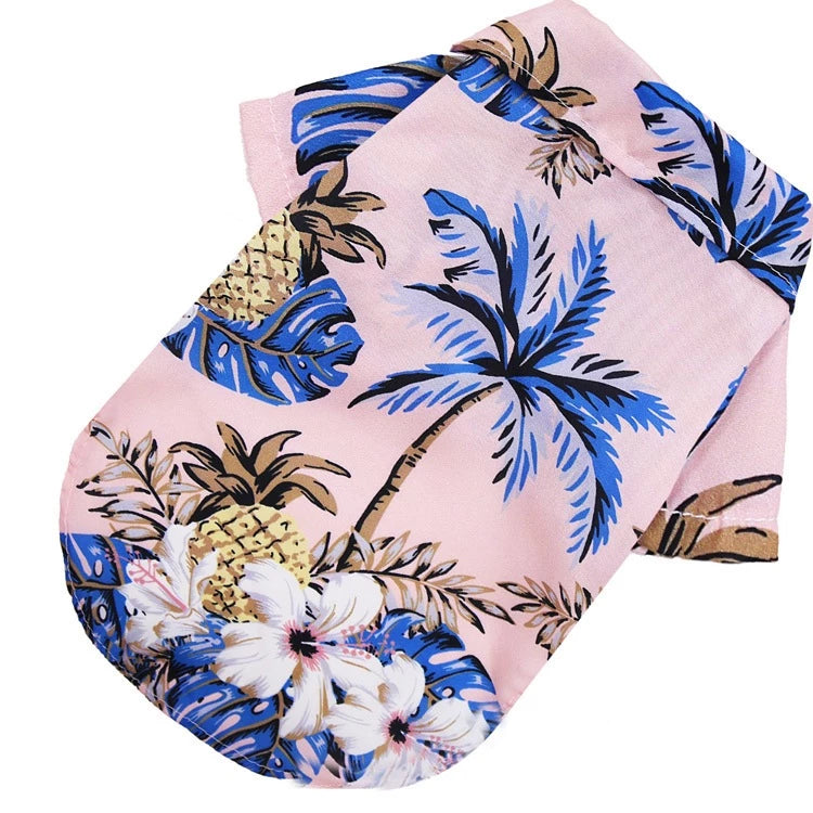 Hawaiian Beach Pineapple Style Dog Clothes Summer Cat Puppy Pet Apparel