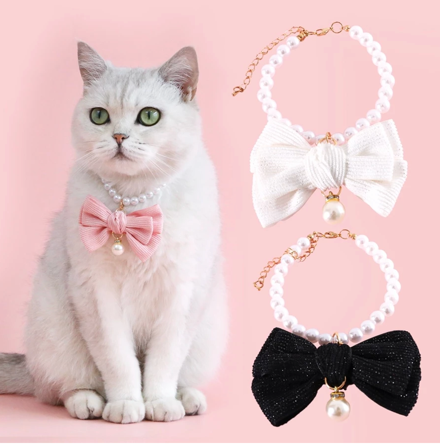 Pet Collar Pearl - Kimbowny Petstore