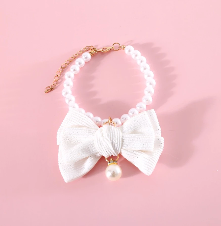Pet Collar Pearl - Kimbowny Petstore