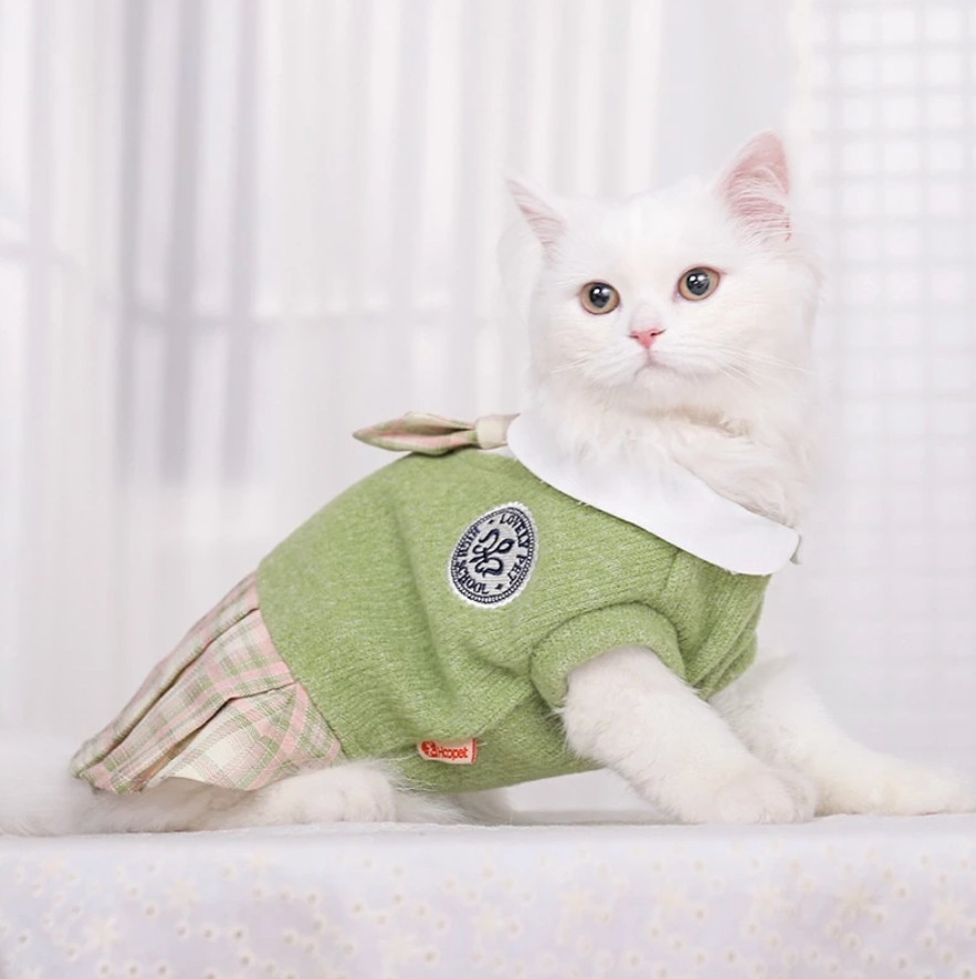 Elegant Pet School Uniform Dress - Kimbowny Petstore