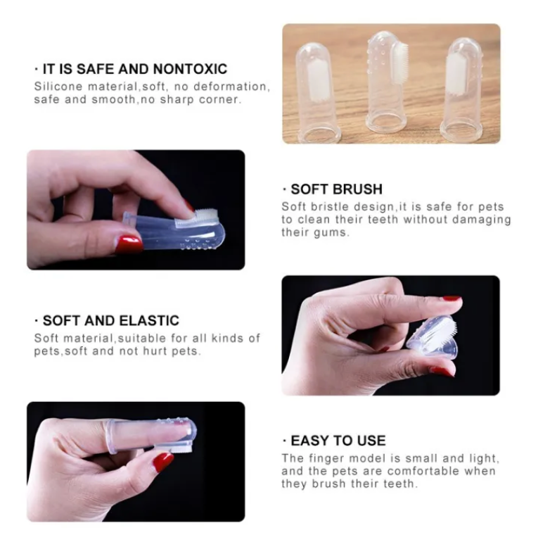Pet Finger Toothbrush - Kimbowny Petstore