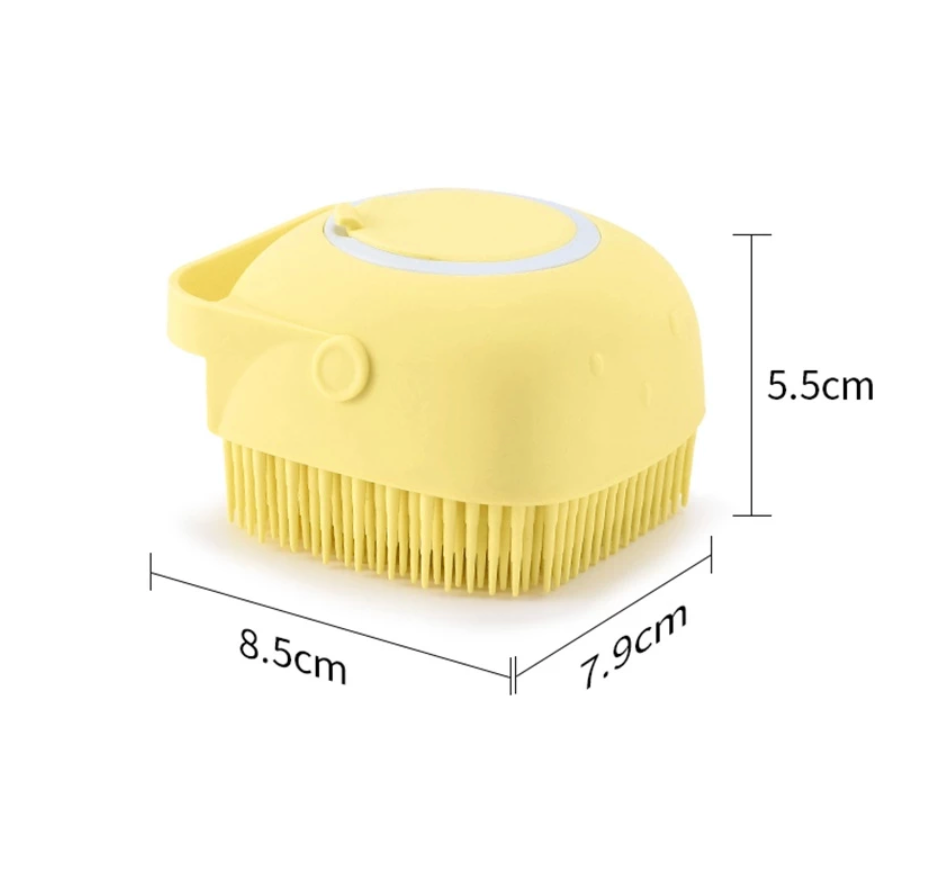 Soft Silicone Pet Bath Grooming Brush - Kimbowny Petstore