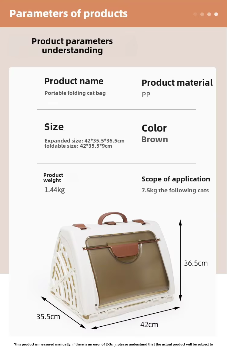 Foldable Pet Carrier - Kimbowny Petstore