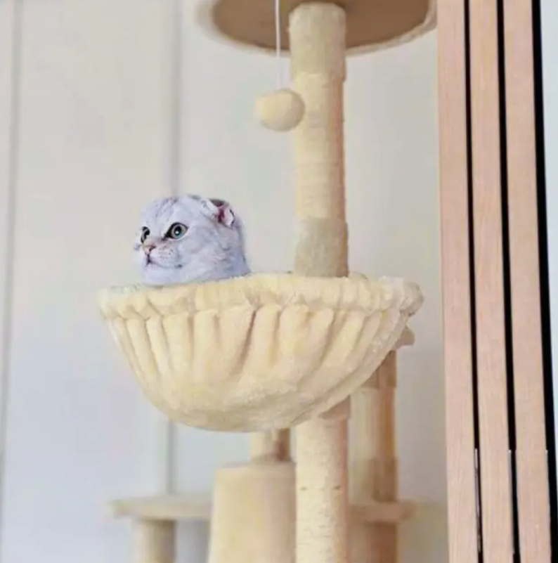 1pc Deep Basket Cat Hammock