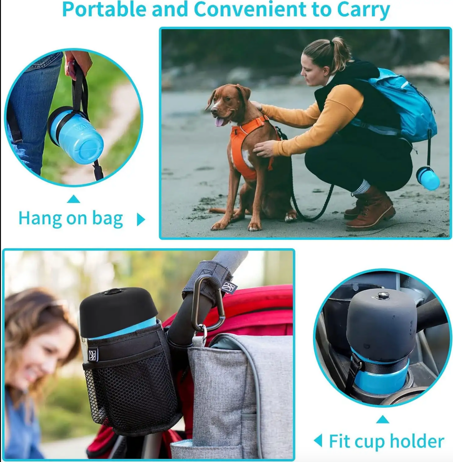 Portable Foldable Dog Water Bottle - Kimbowny Petstore