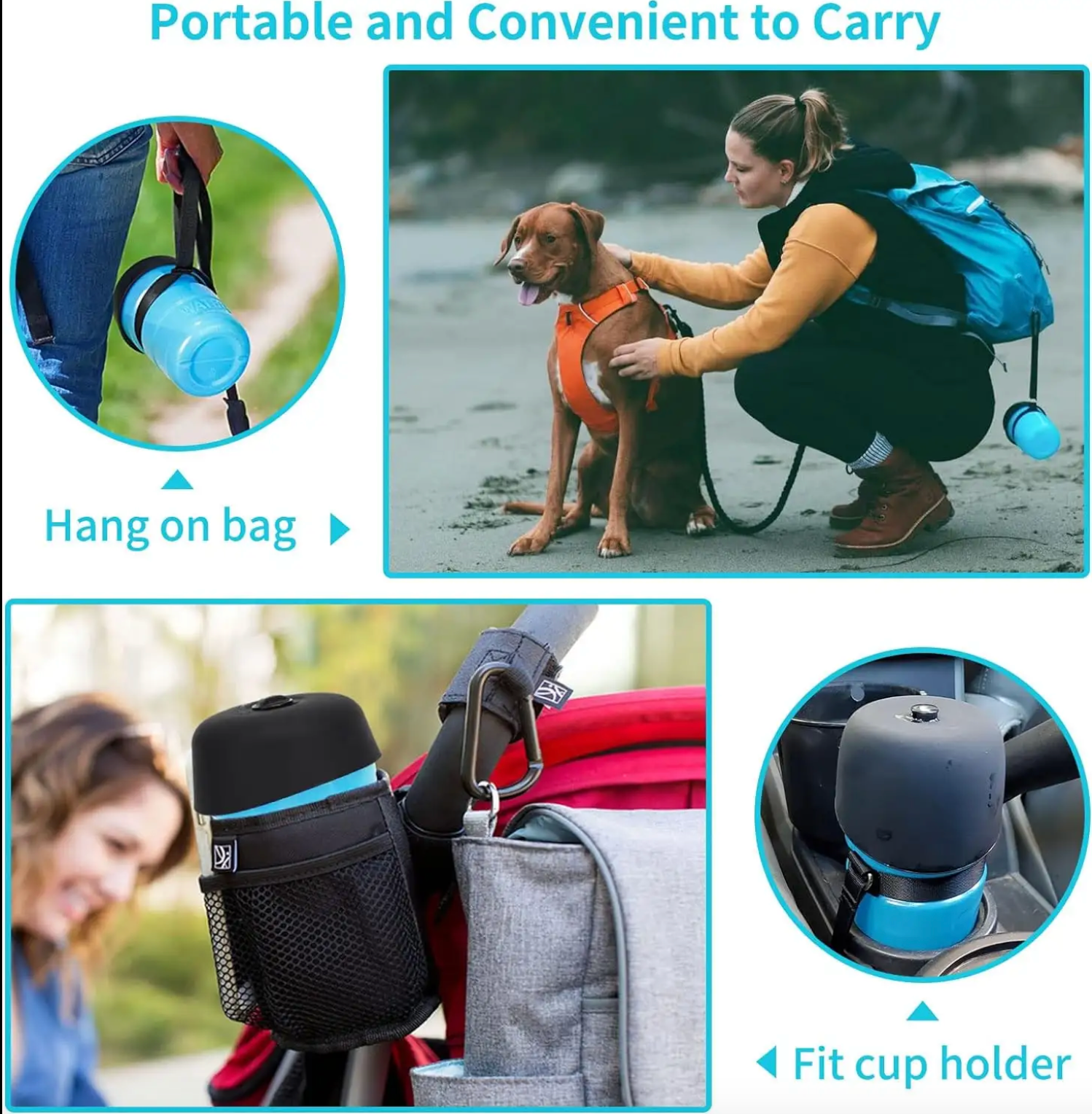 Portable Foldable Dog Water Bottle - Kimbowny Petstore