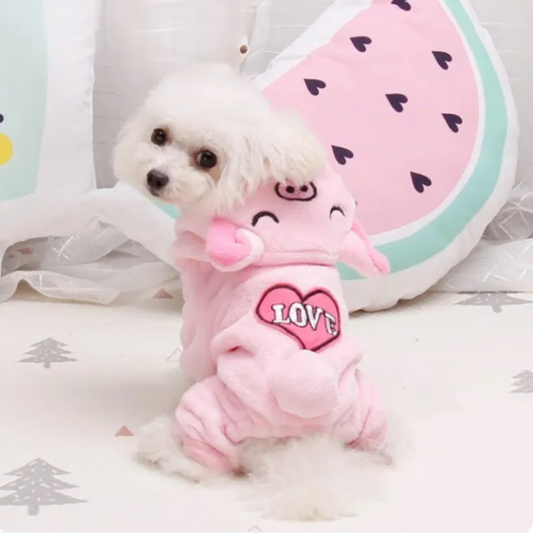 Adorable Pink Piggy Pet Costume (Medium) - Kimbowny Petstore