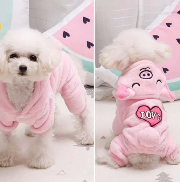 Adorable Pink Piggy Pet Costume (Medium) - Kimbowny Petstore
