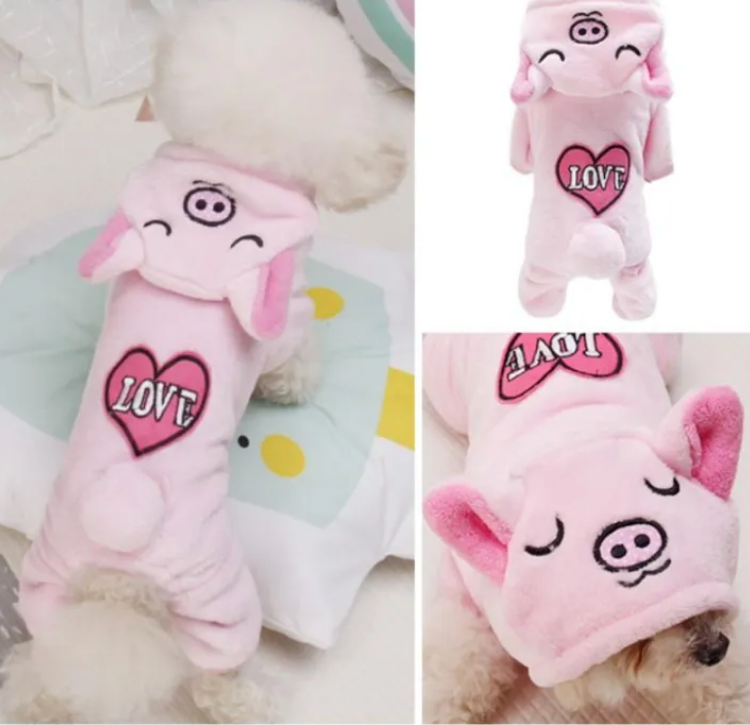 Adorable Pink Piggy Pet Costume (Medium) - Kimbowny Petstore