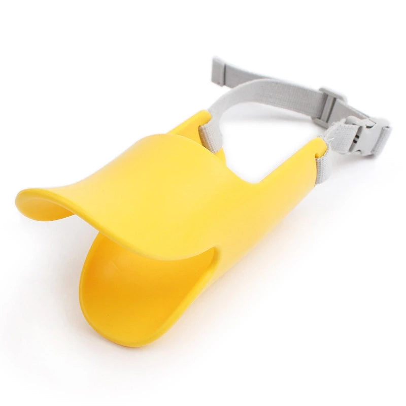 Dog Duckbill Sleeve Muzzle Anti-bite Anti-barking Anti-eating Mouth Puppy Cover Bite-Proof Silicone