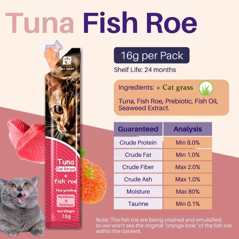 10pcs Cat Treats Mix Flavor