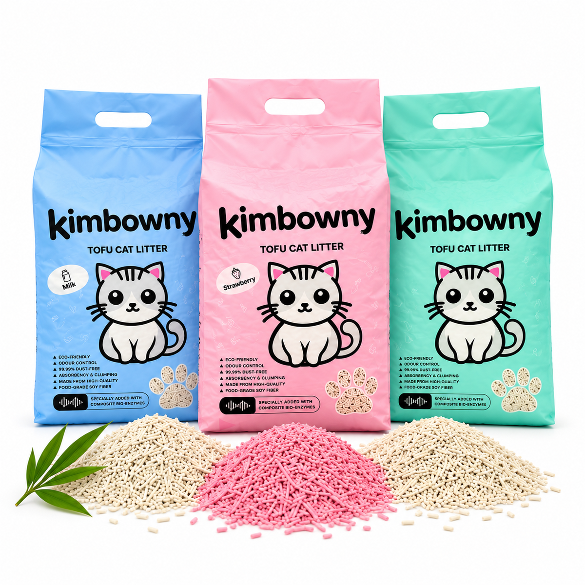 FiFi Tofu Crushed Cat Litter (milk scent) - Kimbowny Petstore