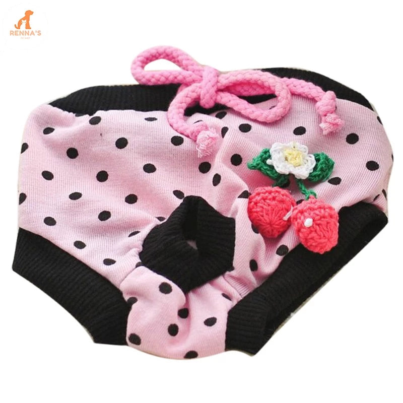 Pet Physiology Washable Pants Dog Cat Pants Diaper Pet Physiology Pants Mother Dog Pants (MEDIUM SIZE)