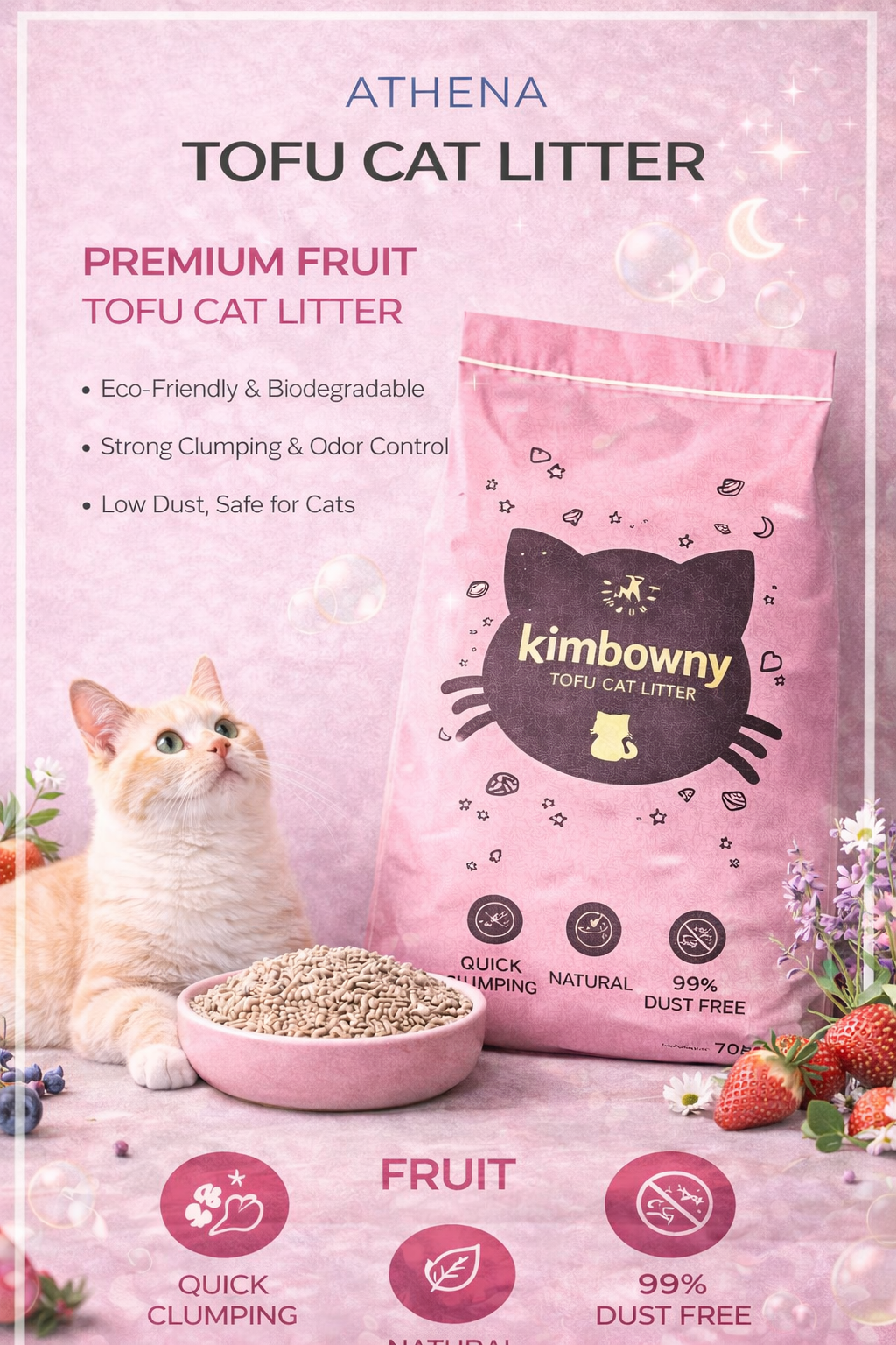 500KG Athena Tofu Cat Litter (Wholesaler)