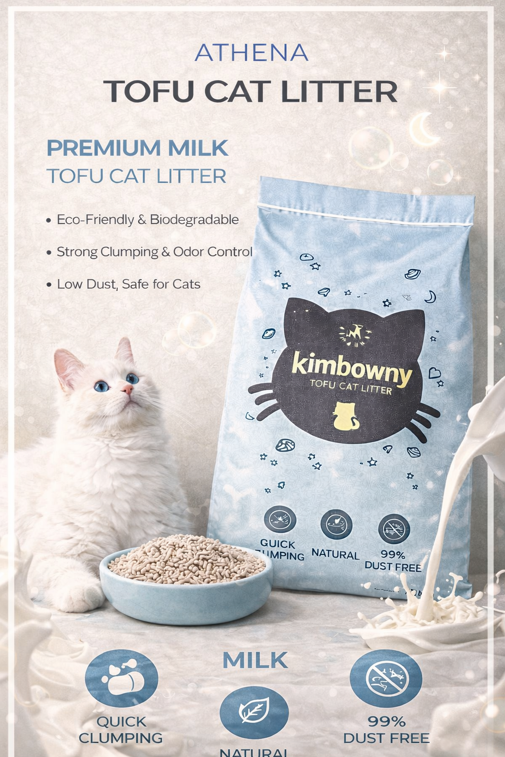 500KG Athena Tofu Cat Litter (Wholesaler)