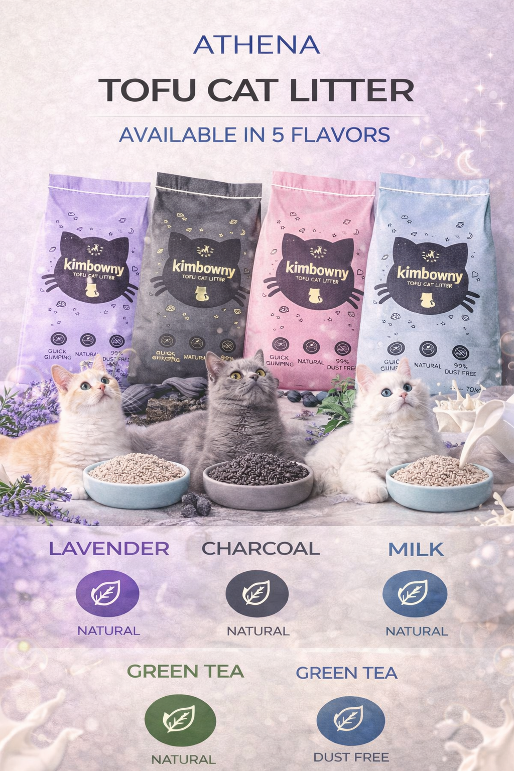 500KG Athena Tofu Cat Litter (Wholesaler)