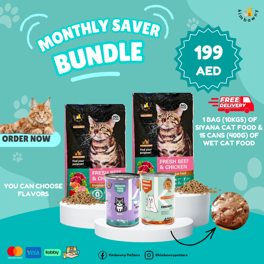 MONTHLY SAVER BUNDLE (SIYANA CAT FOOD & WET CAT FOOD) - Kimbowny Petstore