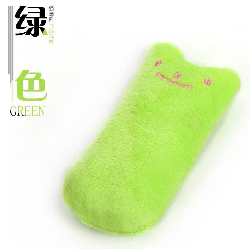 Teeth Grinding Catnip Toys Funny Interactive Plush Cat Toy Pet Kitten Chewing Vocal Toy Claws Thumb