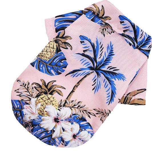 Hawaiian Beach Pineapple Style Dog Clothes Summer Cat Puppy Pet Apparel - Kimbowny Petstore
