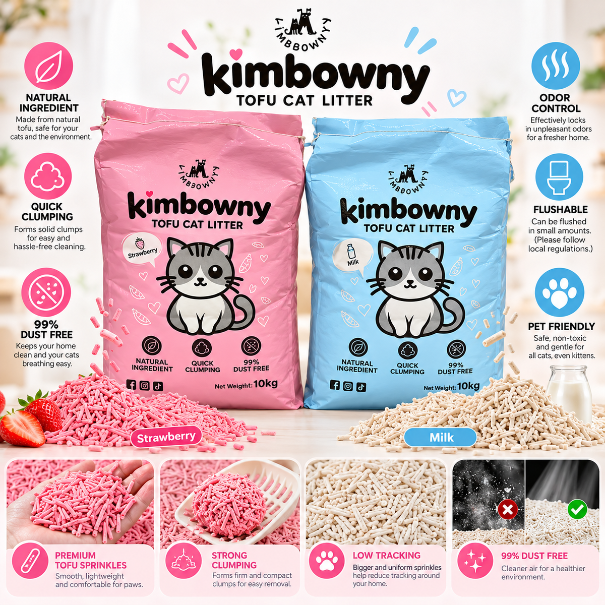 Athena Tofu Cat Litter - Kimbowny Petstore