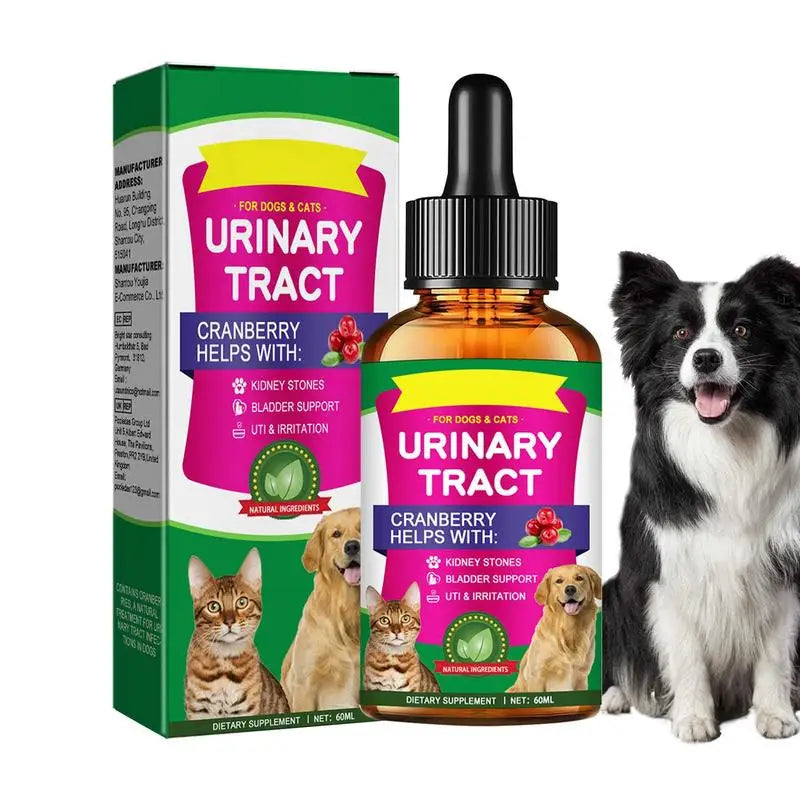 New 60ml Pet UTI Treatments Powerful Cat Bladder Drops For Urinary Tra ...