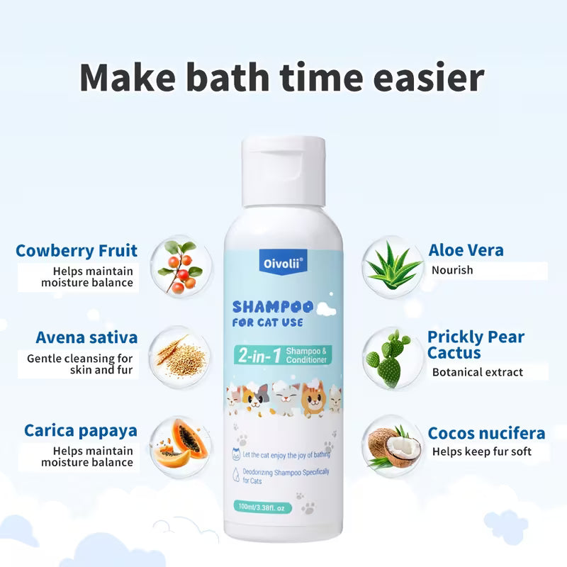 CAT SHAMPOO 2in1 - Kimbowny Petstore