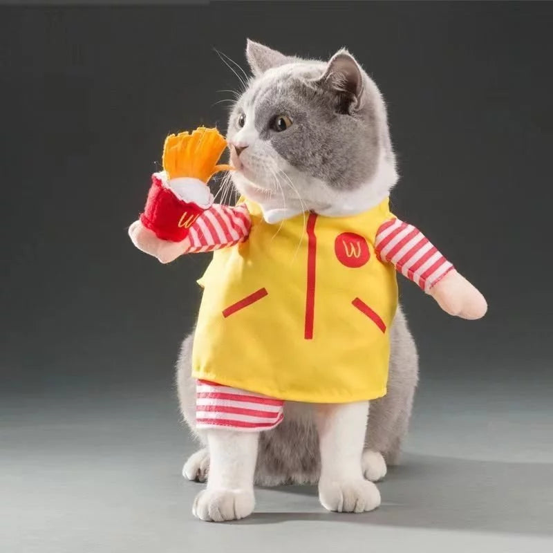 Cat Clothes Dog Clothes Dog Tiktok Pet Cute Cosplay Colthes Cat Dog Funny Dress Up Pretend Clothes
