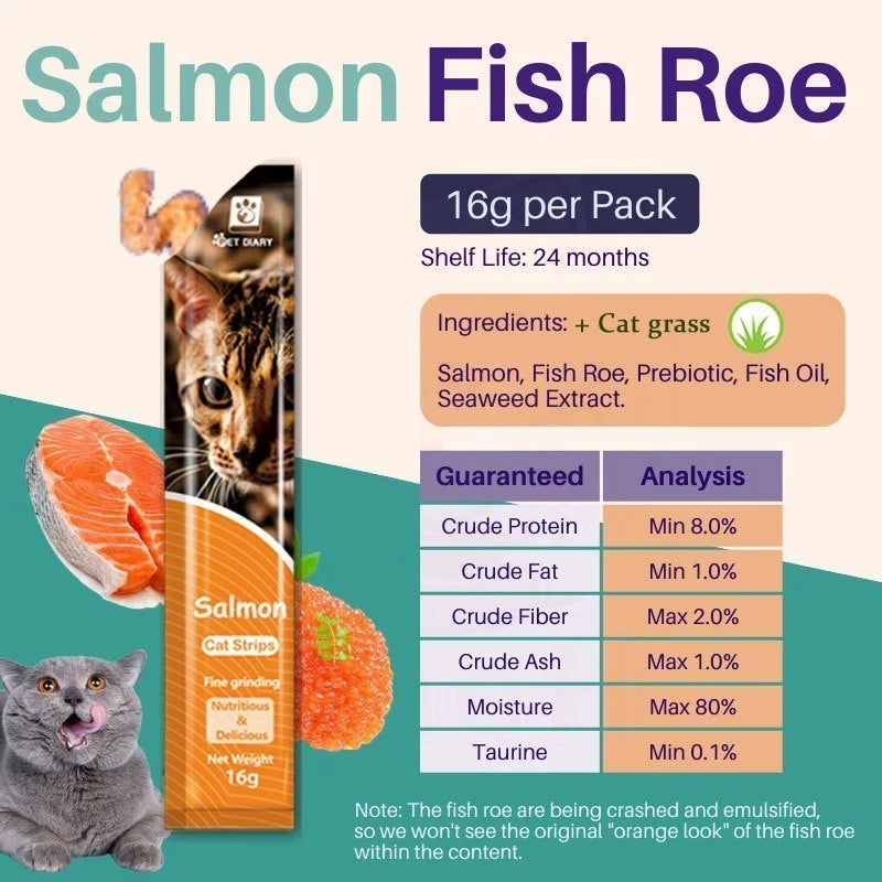 10pcs Cat Treats Mix Flavor