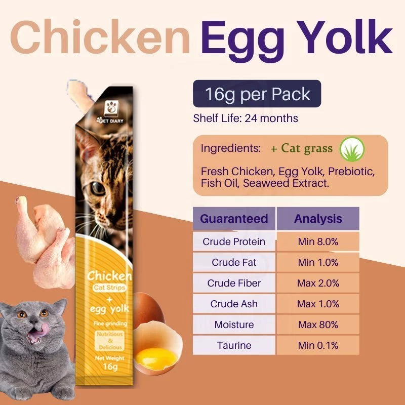 10pcs Cat Treats Mix Flavor