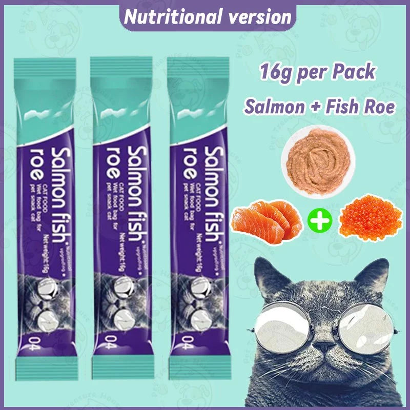10pcs Cat Treats Mix Flavor