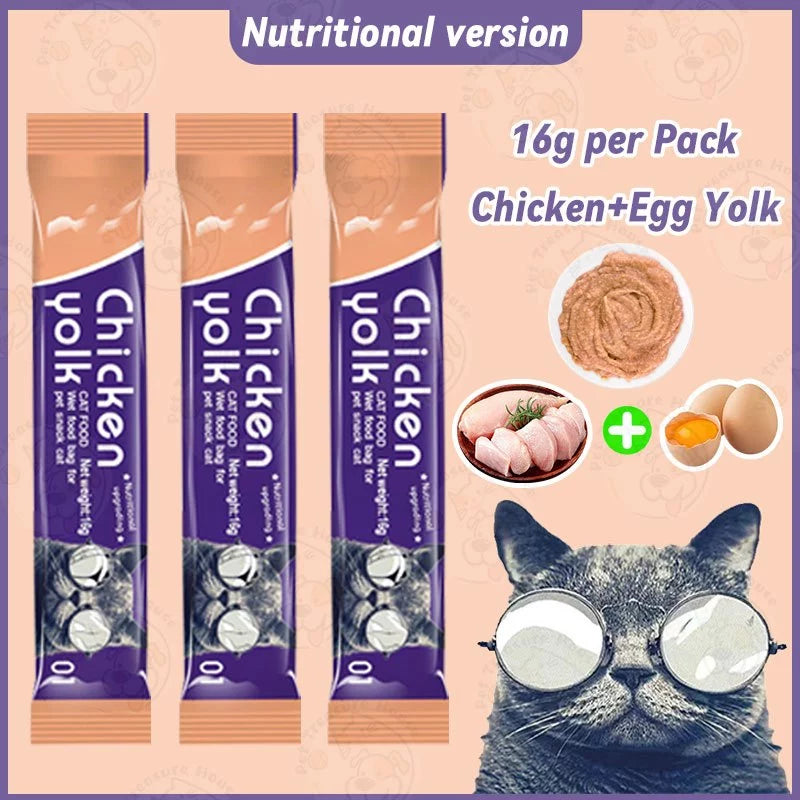 10pcs Cat Treats Mix Flavor