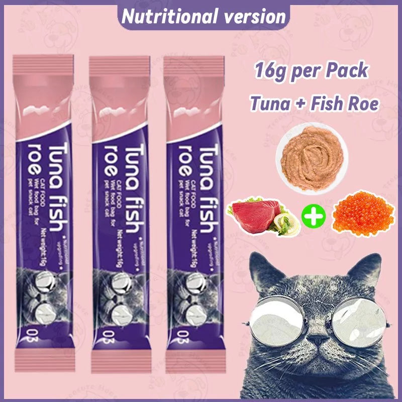 10pcs Cat Treats Mix Flavor