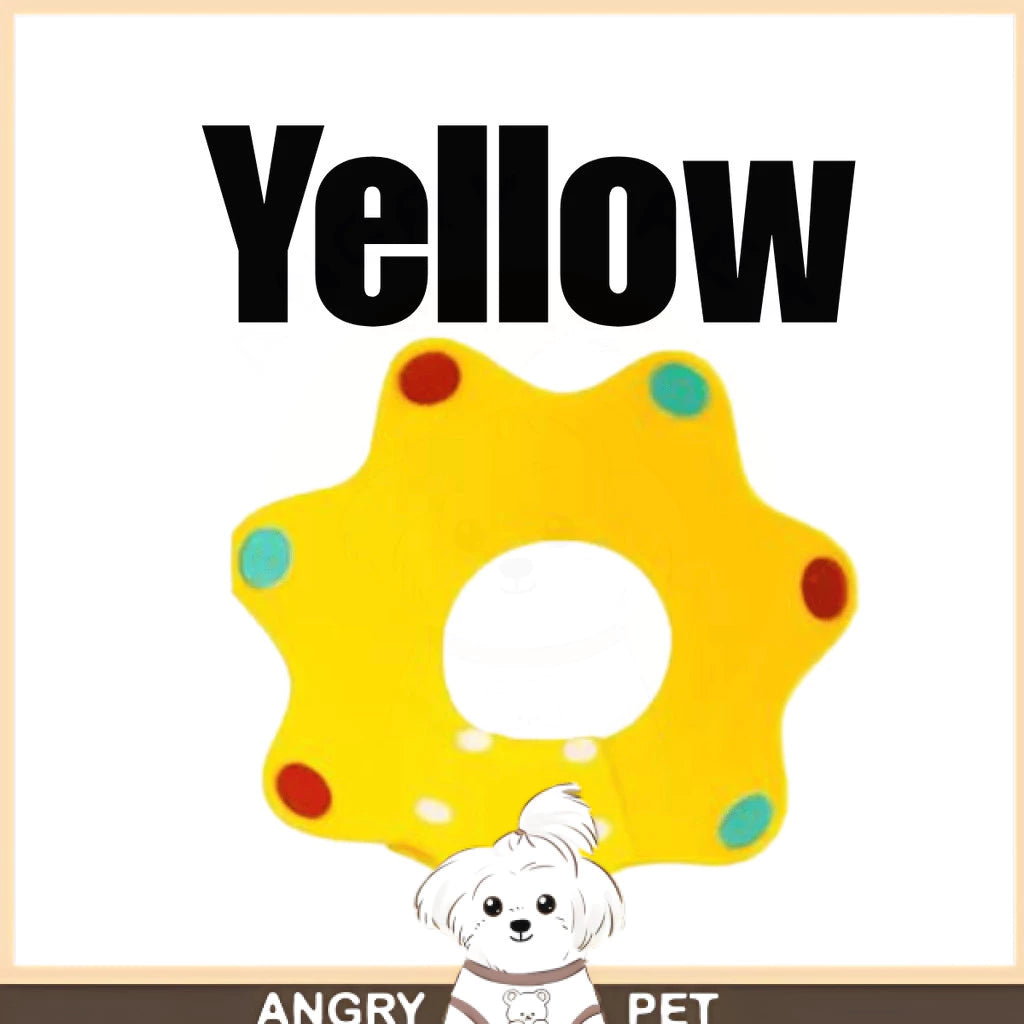 Cat Recovery Collar Cute Pet Elizabeth Cone E-Collar Safety Collar Circle Pet Head Cover Bite