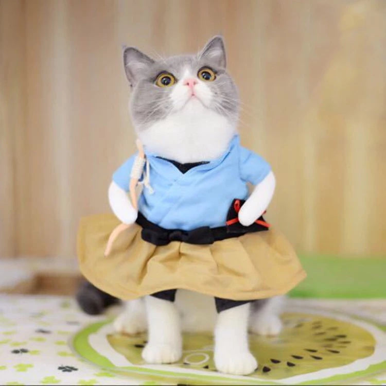 Cat Clothes Dog Clothes Dog Tiktok Pet Cute Cosplay Colthes Cat Dog Funny Dress Up Pretend Clothes