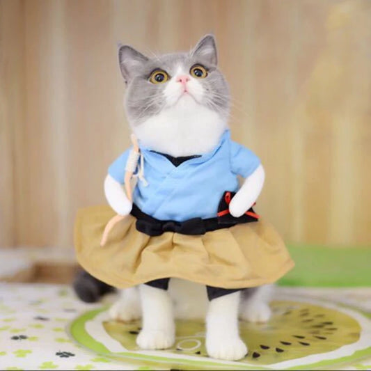 Cat Clothes Dog Clothes Dog Tiktok Pet Cute Cosplay Colthes Cat Dog Funny Dress Up Pretend Clothes - Kimbowny Petstore